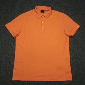 Galvin Green Shirt Mens Extra Large Orange Performance Polo Short Sleeve XL